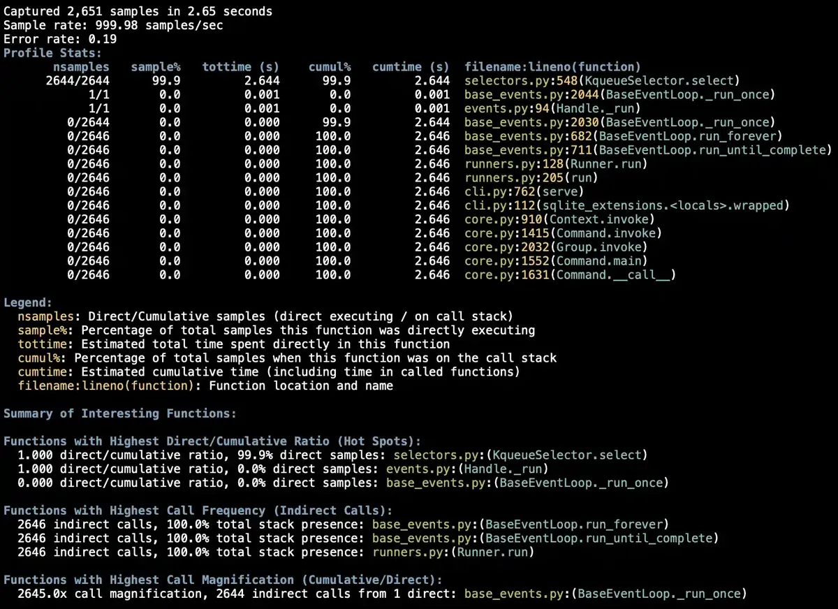 Illustration from Simon Willison’s Weblog: Python 3.15 ships with explicit lazy imports, a built-in sampling profiler and its first measurable JIT speedup