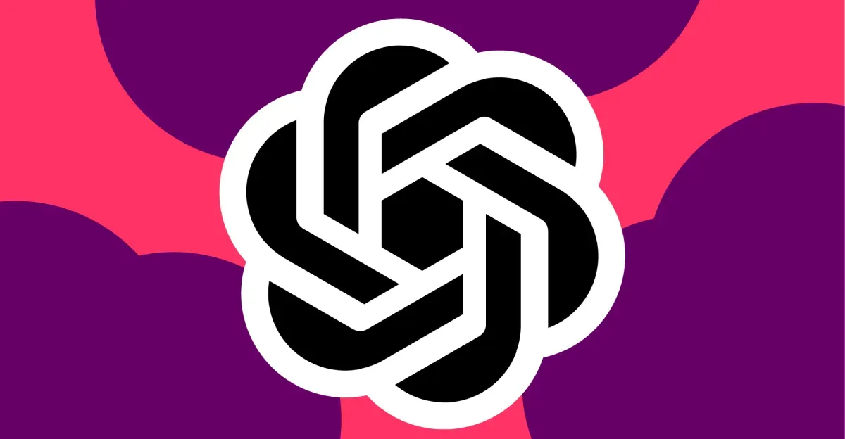 Vector illustration of the ChatGPT logo.