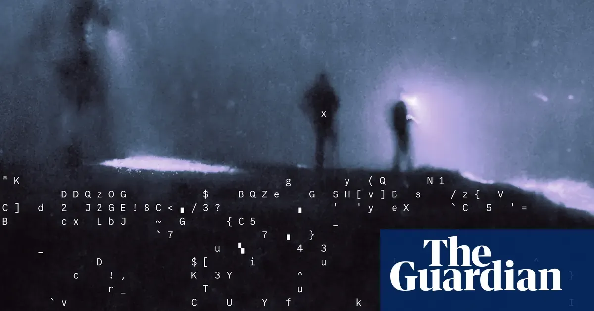 Illustration from the Guardian: Guardian report examines AI ghost-hunting apps like GhostTube SEER as paranormal researchers raise grief and copyright concerns