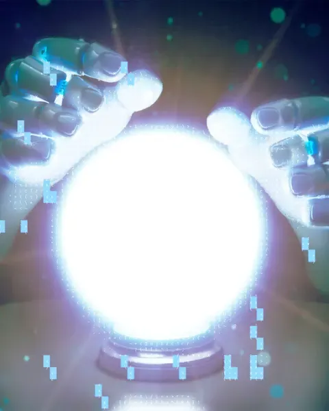 In addition to chatbots and apps, AI-generated psychics are a growing presence on TikTok Live, racking up dozens of views. Illustration: Guardian Design/Yuichiro Chino/Getty Images