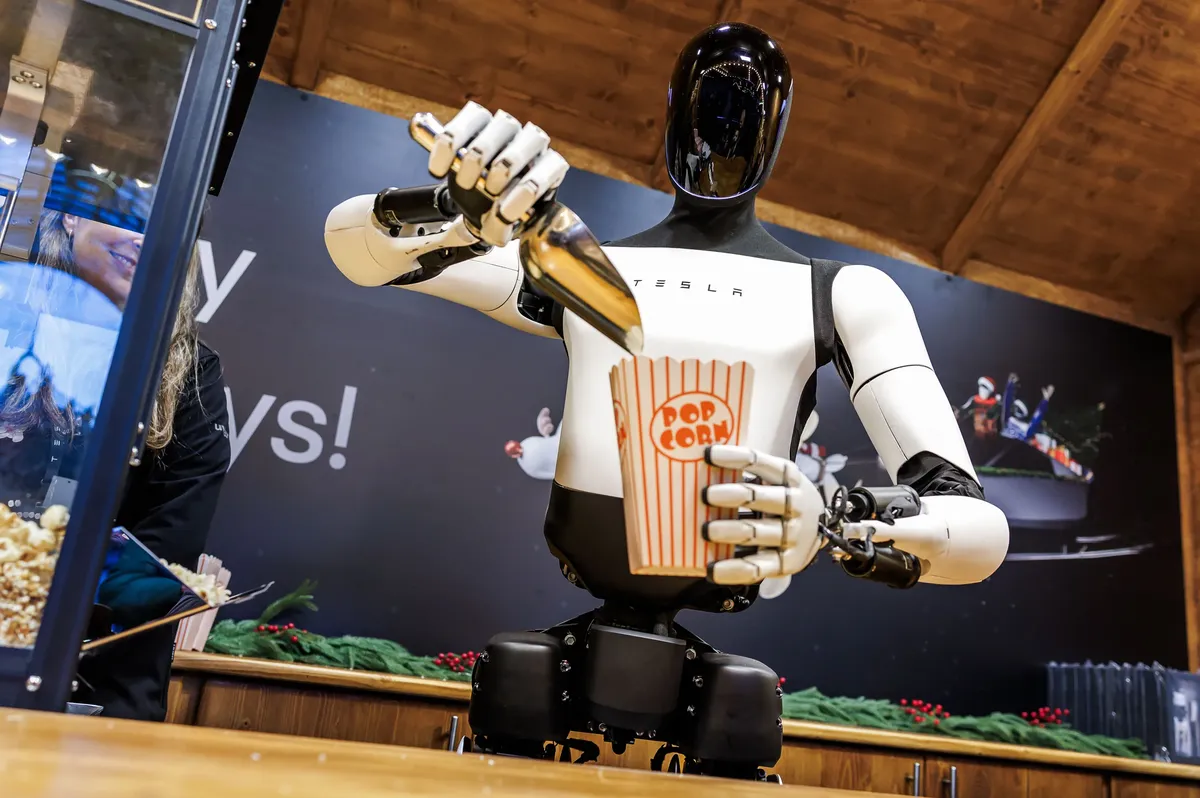 Elon Musk predicts that Tesla’s Optimus humanoid could be one the world’s best-selling products. For now, it’s most often seen handing out food and drinks at Tesla events.