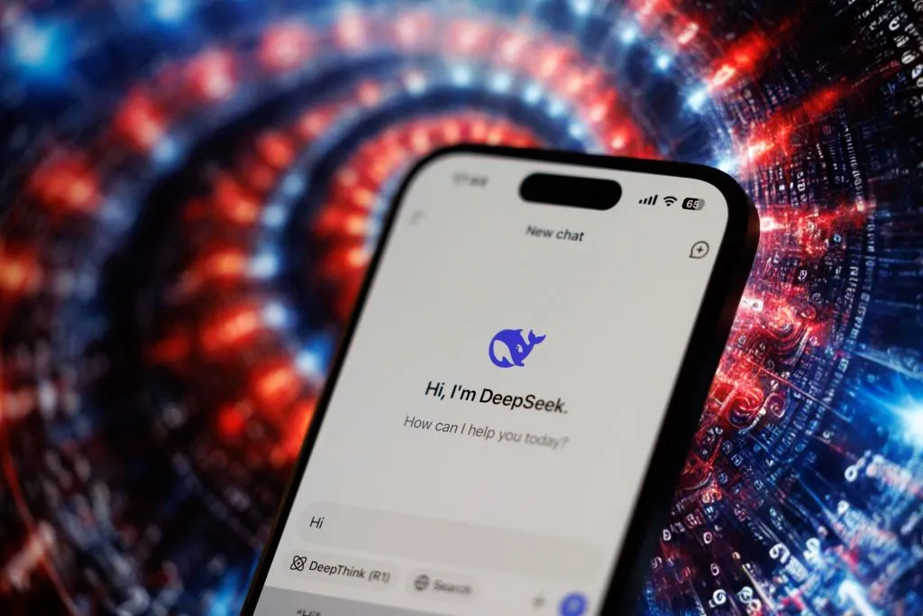 Illustration from TechCrunch: DHS orders federal civilian agencies to remove DeepSeek AI, including third-party products built with it