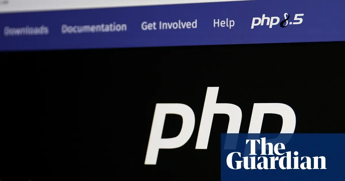 Illustration from the Guardian: AI-assisted researchers turn old PHP flaws into a remote-code-execution chain, and attacks begin before emergency patches ship