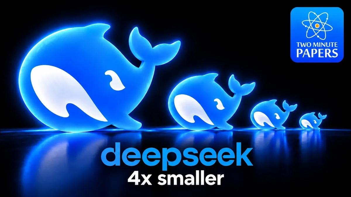 Illustration from Two Minute Papers: DeepSeek V4.1-Flash targets long-context agent costs with new cache architecture