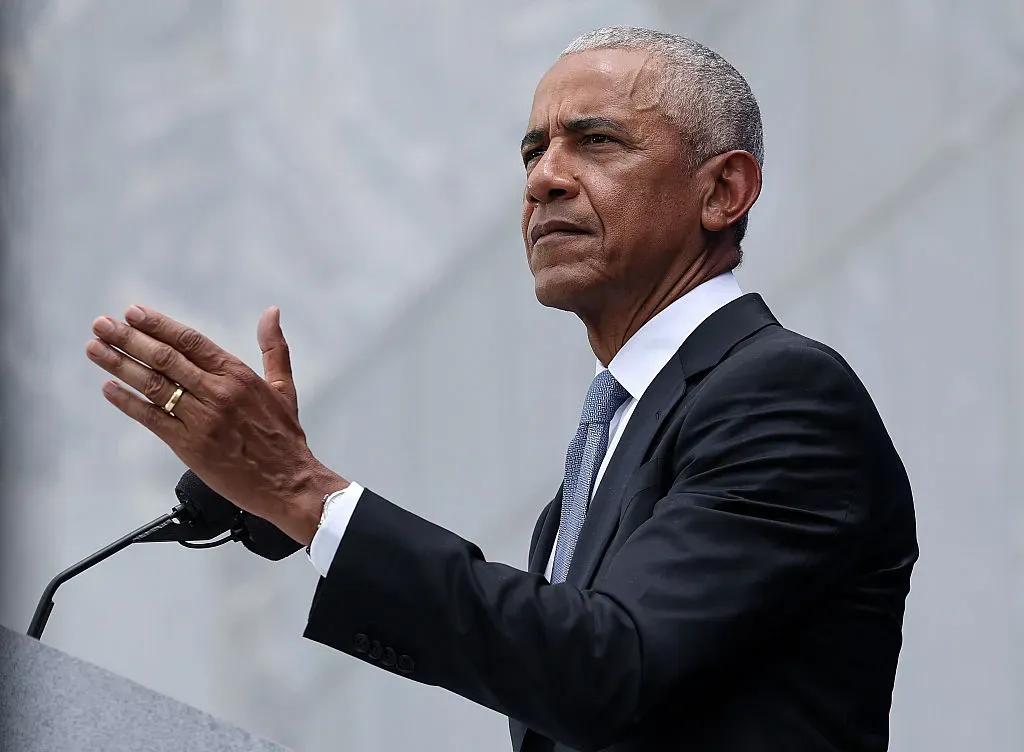 Illustration from TechCrunch: Obama pushes Democrats to make AI safeguards a governing priority