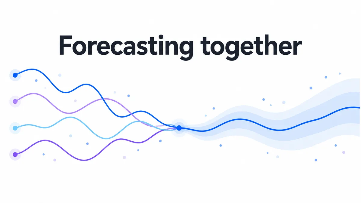 Illustration from Hugging Face: IBM Research releases Granite Timeseries Ensemble R1, combining four open forecasting models without retraining