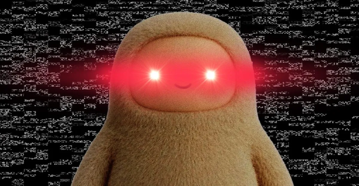 Muse mascot with red eyes