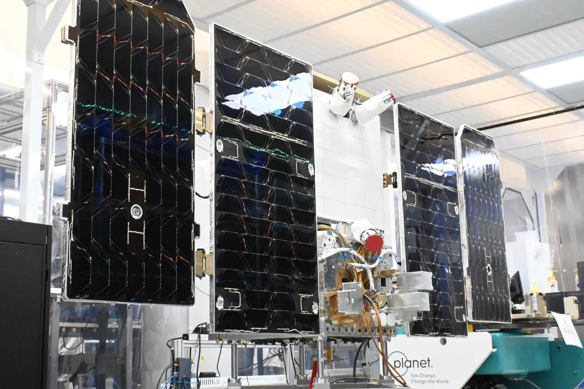 Illustration from TechCrunch: Google's first Project Suncatcher satellite runs Gemma 4 on an orbiting TPU and sends back a haiku