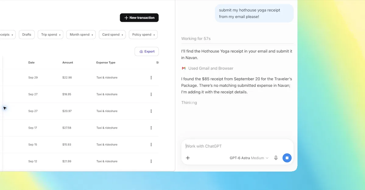 A promotional screenshot of a ChatGPT sidebar running in Google Chrome