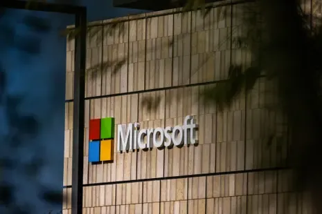 The Microsoft campus in Mountain View, California. Photograph: David Paul Morris/Bloomberg via Getty Images